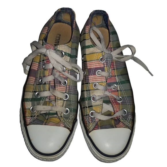 Men's Plaid Converse Sneakers
